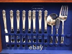 Holmes & Edwards Danish Princess Silverplate Flatware Set, 64pc / Service for 8