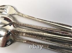 Holmes & Edwards Danish Princess Silverplate Flatware Set, 64pc / Service for 8