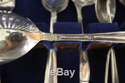 Holmes & Edwards Flatware Set for 12 with Chest 81 piece No Mono Nice! No Reserv