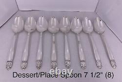 Holmes & Edwards IS 1938 Silver Plate Sterling Inlaid Danish Princess 50 Pc. Box