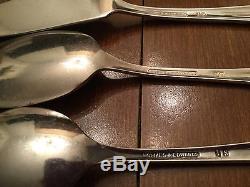 Holmes & Edwards Inlaid IS Romance Silverplate Flatware Set 106 pcs with chest