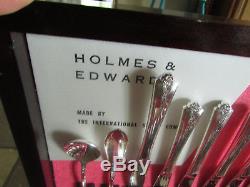 Holmes & Edwards Inlaid Is Flatware Silverware Set Spring Garden 57 Pc Set + Box
