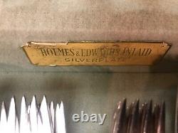 Holmes & Edwards Inlaid Silverplate Flatware Silverware Set 53 Pc