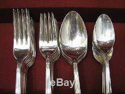 Holmes & Edwards Silver Plate Flatware Set May Queen 48 pcs
