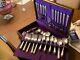 Holmes/Edwards Silverplate Set 113 Pcs Inlaid IS SPRING GARDEN Flatware withChest