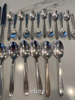 Hotel Silver Flatware Tokyo Hilton, five piece place setting for 12