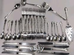 International 1847 Rogers Bros Reflection 37PC Silverplate Flatware Set Serv 7 +