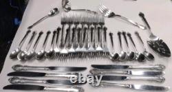 International 1847 Rogers Bros Reflection 37PC Silverplate Flatware Set Serv 7 +