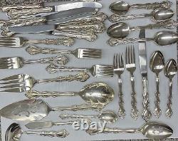 International'Interlude' Silverplate Flatware Service For 12 & 7 Serving Pieces