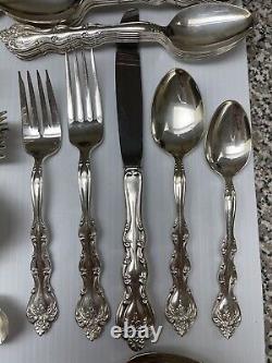 International'Interlude' Silverplate Flatware Service For 12 & 7 Serving Pieces