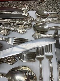 International'Interlude' Silverplate Flatware Service For 12 & 7 Serving Pieces