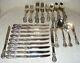 International Silver F. B. Rogers French Rose Silver Plate Flatware 59 Piece Set