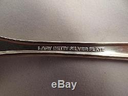 International Silver Lady Betty Flatware Silverplate Set 53 Pieces