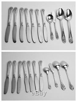 JUBILEE by Wm Rogers Silverware Flatware Set 51 Pieces and Wooden Chest