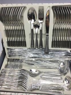 Kaiserkoch-Germany Versace II New 72 Pieces Dining Set 12 Case Flatware Silver