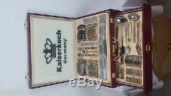 Kaiserkoch-Germany Versace-PP Design 84 Pcs Dinning Set 12 Wooden Case Flatware