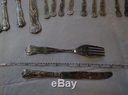 LBL Italy Plated A800 EP zing 45 Piece flatware silverware set serving knives