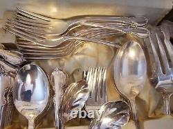 LOT 115 Pieces Reflection 1959 By 1847 Rogers Bros IS Silverplate Flatware Set