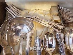 LOT 115 Pieces Reflection 1959 By 1847 Rogers Bros IS Silverplate Flatware Set