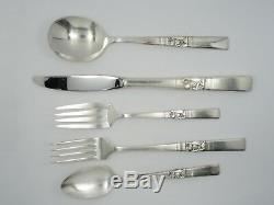 LOT of 87 pcs COMMUNITY MORNING STAR SILVERPLATE FLATWARE SERVICE for 12 + CHEST