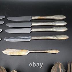 Lady Hamilton by Oneida Silverplate 1932 Flatware Set 55 Pc Dinner Service