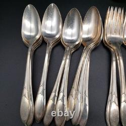 Lady Hamilton by Oneida Silverplate 1932 Flatware Set 55 Pc Dinner Service