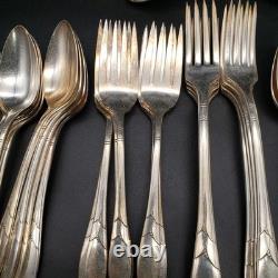 Lady Hamilton by Oneida Silverplate 1932 Flatware Set 55 Pc Dinner Service