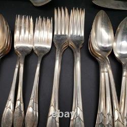 Lady Hamilton by Oneida Silverplate 1932 Flatware Set 55 Pc Dinner Service