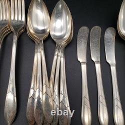 Lady Hamilton by Oneida Silverplate 1932 Flatware Set 55 Pc Dinner Service