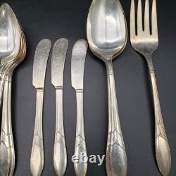 Lady Hamilton by Oneida Silverplate 1932 Flatware Set 55 Pc Dinner Service