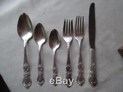 Large Set Rogers Bros Heritage Flatware 55 Pc Service For 8