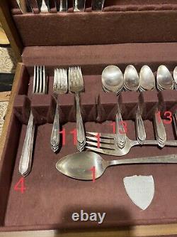Longchamps-chaumont Prestige Silver-plated Set Of Silverware 87pc