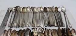 Lot of 100 Assorted Silverplate Iced Tea Spoons Lot#120