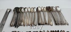Lot of 100 Assorted Silverplate Iced Tea Spoons Lot#336