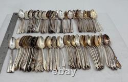 Lot of 100 Assorted Vintage Silverplate Teaspoons Lot#69