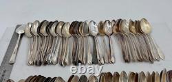 Lot of 100 Assorted Vintage Silverplate Teaspoons Lot#69