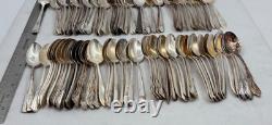 Lot of 100 Assorted Vintage Silverplate Teaspoons Lot#69