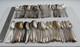 Lot of 100 Assorted Vintage Silverplate Teaspoons Lot#96