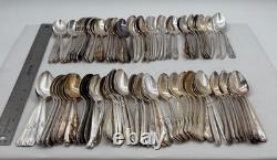 Lot of 100 Assorted Vintage Silverplate Teaspoons Lot#96