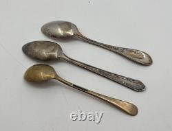 Lot of 200 Assorted Silverplate Worn Teaspoons/Small Spoons- CRAFT GRADE Lot#3