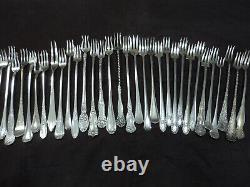 Lot of 34 Long Silverplate Seafood Appetizer Cocktail Forks Antique Flatware
