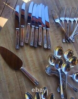Lot of 53 Holmes and Edwards Century Pattern Inlaid Silverplate Flatware