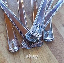 Lot of 53 Holmes and Edwards Century Pattern Inlaid Silverplate Flatware