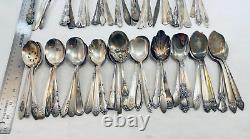 Lot of 60 Assorted Vintage Silverplate Sugar Spoons Jelly Servers Lot#66