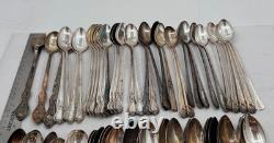 Lot of 70 Assorted Silverplate Iced Tea Spoons Lot#39