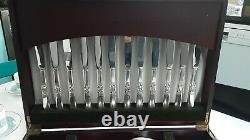 Lovely Art Deco Community Plate Silverplate 6 Persons Cutlery Set Canteen Box