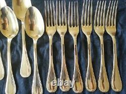 MALMAISON EMPIRE CHRISTOFLE Entremets SET 6 Forks 6 Spoons 6 Knives Silver GOLD