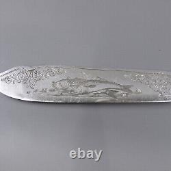 MAPPIN BROS 19c MOTHER OF PEARL & SILVERPLATE Fish Set Service for 10 20pcs