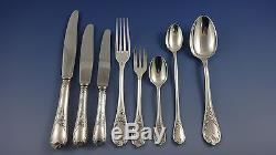 MARLY BY CHRISTOFLE SILVERPLATE FLATWARE SERVICE FOR 6 SET 49 PCS FRANCE