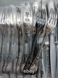 MARLY CHRISTOFLE Dinner SET Forks Spoons Knives Silver plated NEVER USED